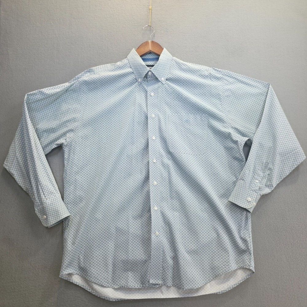 Resistol‎ Rodeo Gear Men's Blue Long Sleeve Western Shirt Size Large